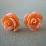 Adorable Mini Rose Earrings - Creamsicle - Jewelry..