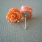 Adorable Mini Rose Earrings - Creamsicle - Jewelry..